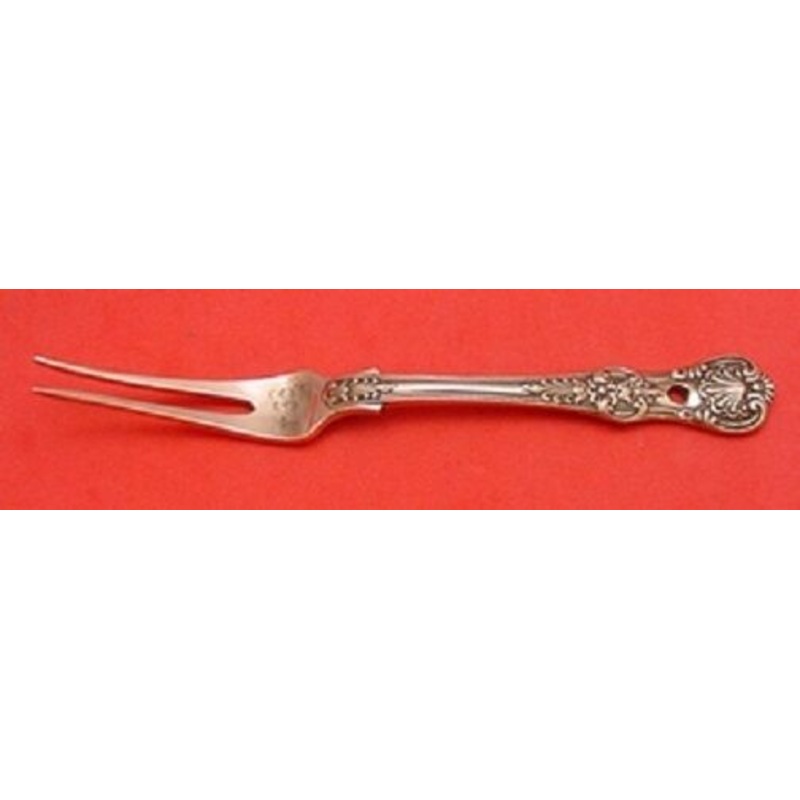 English King by Tiffany and Co Fruit Fork 2-Tine Rare Copper One of a Kind