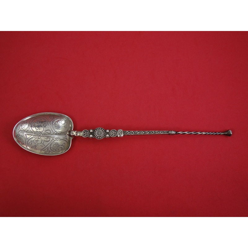 English Sterling by Levi and Salaman Sterling Serving Spoon 1901 9 7/8"