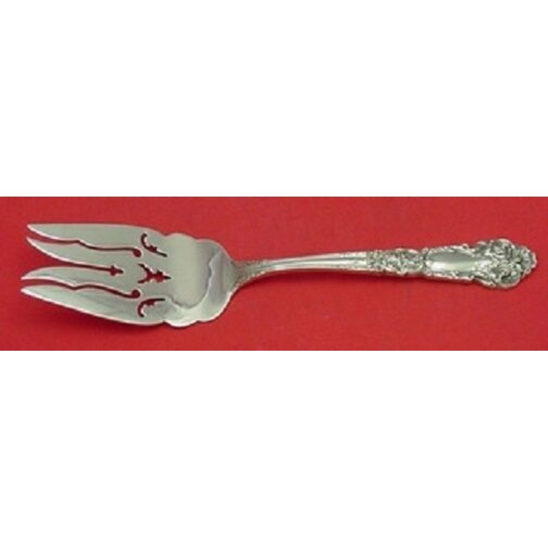 French Renaissance By Reed and Barton Sterling Cold Meat Fork Large Pcd 9"