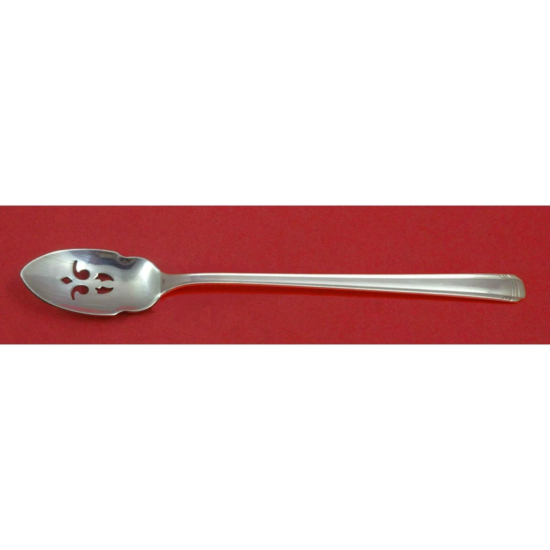 John and Priscilla By Westmorland Sterling Olive Spoon Pierced Long Custom