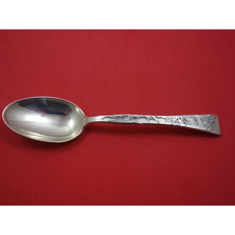 Lap Over Acid Etched by Tiffany Sterling Teaspoon w/Ragged Sailor 6"