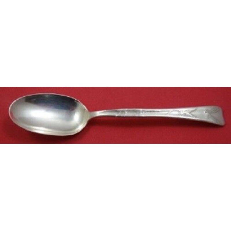 Lap Over Edge Acid Etched by Tiffany Sterling Teaspoon w/ Dragonflies "1885" 6"