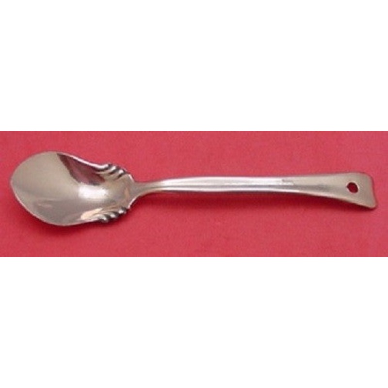 Lap Over Edge Plain By Tiffany Ice Cream Spoon Ruffled Rare Copper