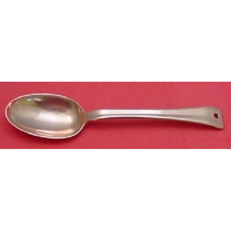 Lap Over Edge Plain by Tiffany Serving Spoon Lap Over Back Rare, Copper 8 7/8"