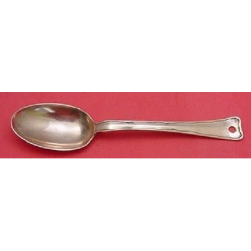 Lap Over Edge Plain by Tiffany Serving Spoon Lap Over Front Rare 8 7/8" Copper