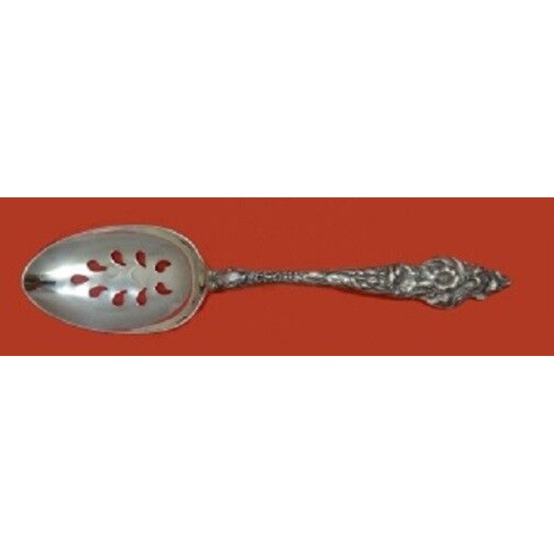 Les Six Fleurs by Reed & Barton Sterling Serving Spoon Pierced 9-Hole Custom