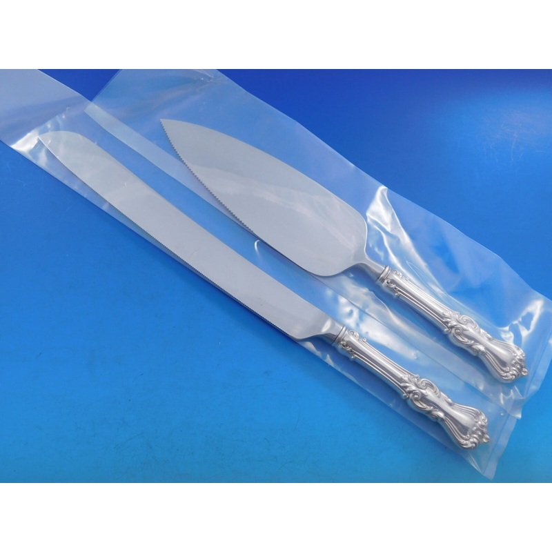 Marlborough By Reed and Barton Sterling Wedding Cake Knife Set HHWS 2pc Custom