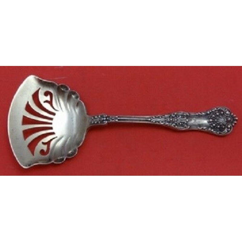 New King By Dominick and Haff Sterling Petit Four Server Goldwashed 5 7/8"