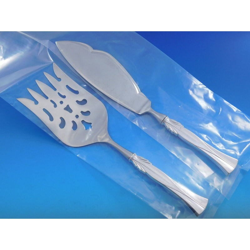 Queen Christina aka Wings By Frigast Sterling Fish Serving Set HHWS 2pc Custom