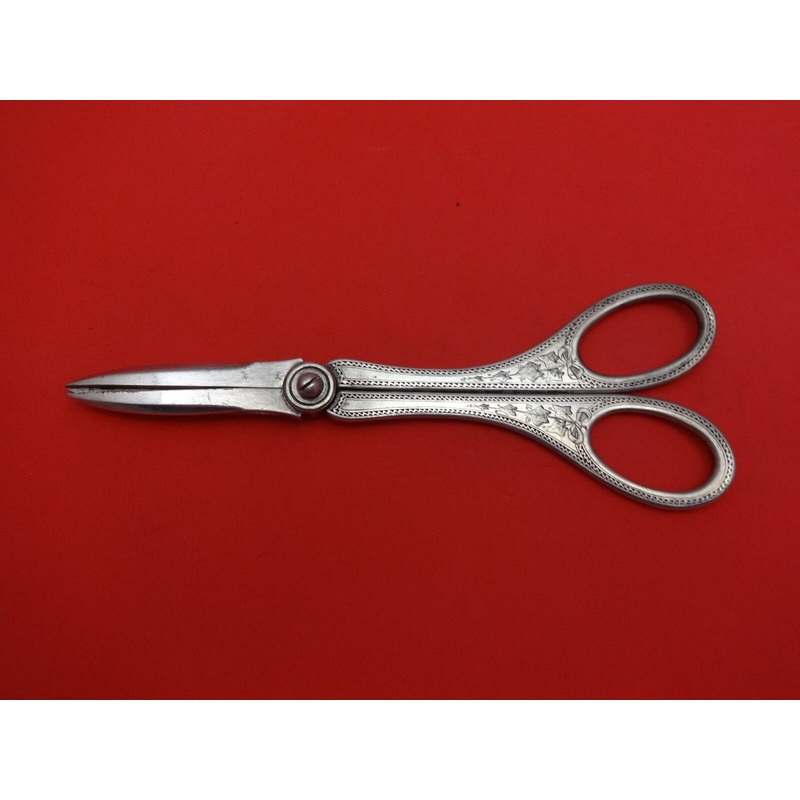 Ivy aka Antique Ivy Eng by Tiffany & Co. Sterling Grape Shears Christmas 1877 7"
