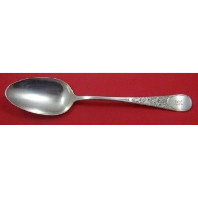 Ivy aka Antique Ivy Eng By Tiffany Sterling Stuffing Spoon w/ Button 11 1/4"