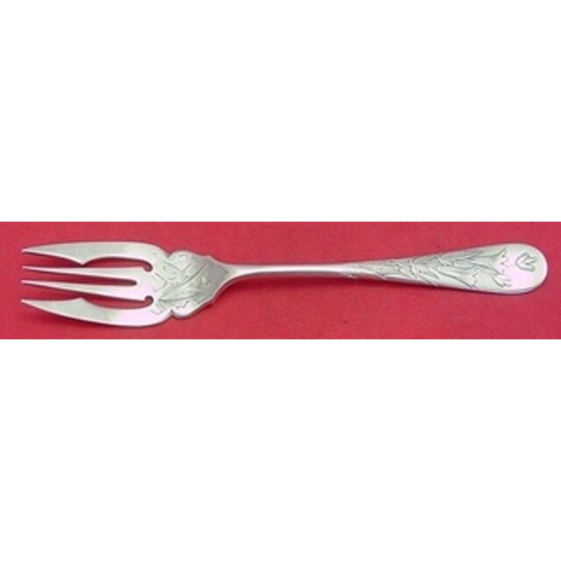 Knickerbocker Etched by Gorham Sterling Fish Fork w/Fish Above Tines Dated 1889