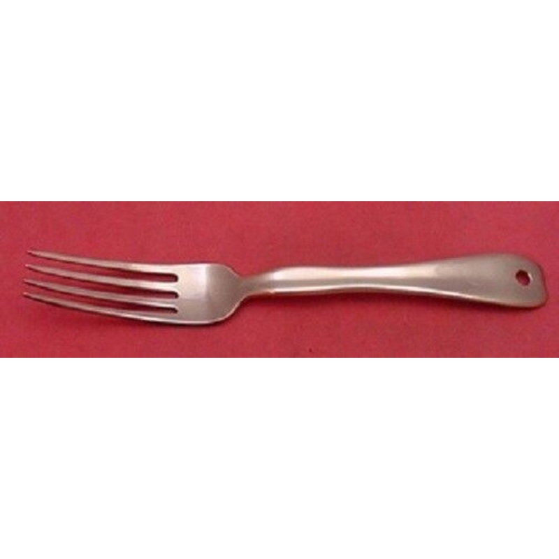 Lap Over Edge Plain By Tiffany Regular Fork Lap in Back Rare 7 1/8" Copper