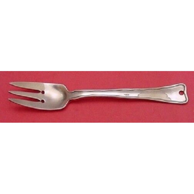 Lap Over Edge Plain By Tiffany Salad Fork 3-Tine Rare, Copper Sample