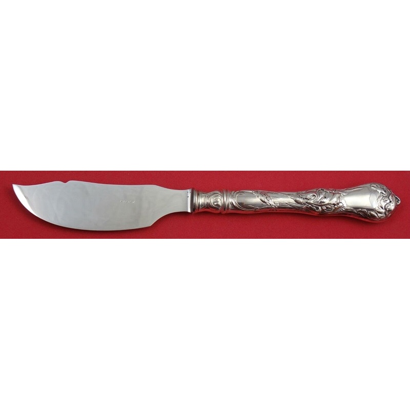 Les Cinq Fleurs by Reed Barton Sterling Cheese Knife Replaced Stainless Blade
