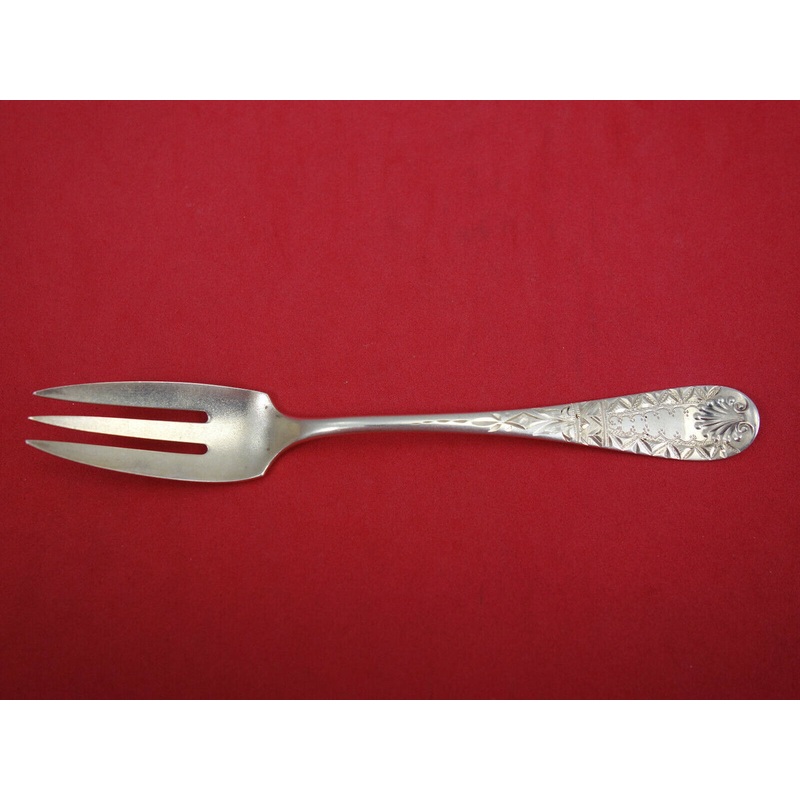 Old English Antique Eng w/ Flowers by Dominick Haff Pastry Fork Shell and Leaves