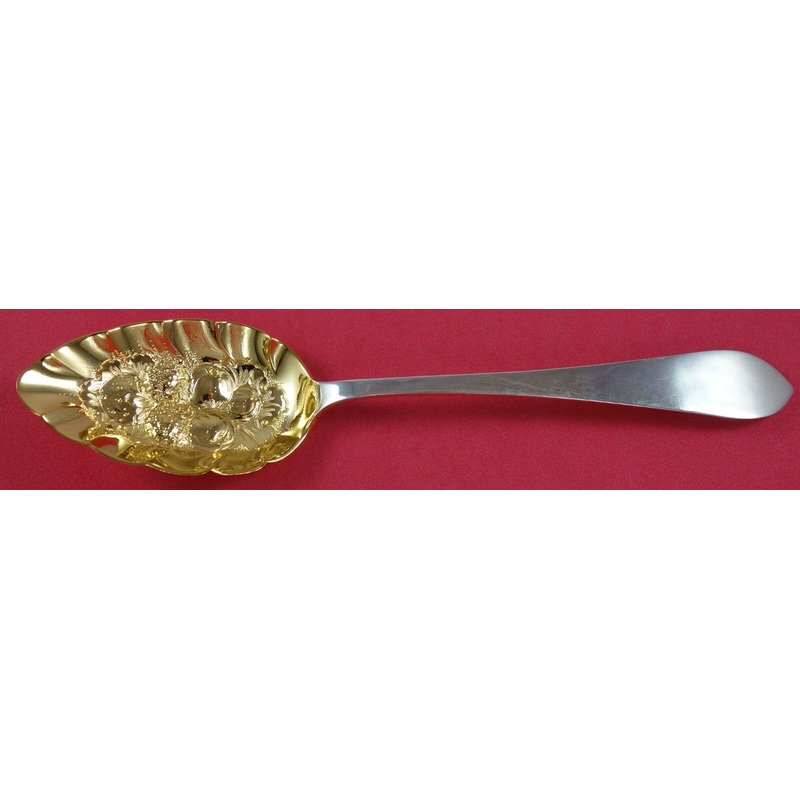 Pointed Antique Reed Barton Dominick Haff Sterling Berry Spoon GW Fruit in Bowl