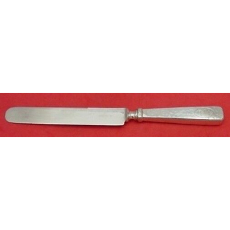 Elizabeth Tudor Hammered by Schofield Sterling Dinner Knife Blunt SP 9 7/8"