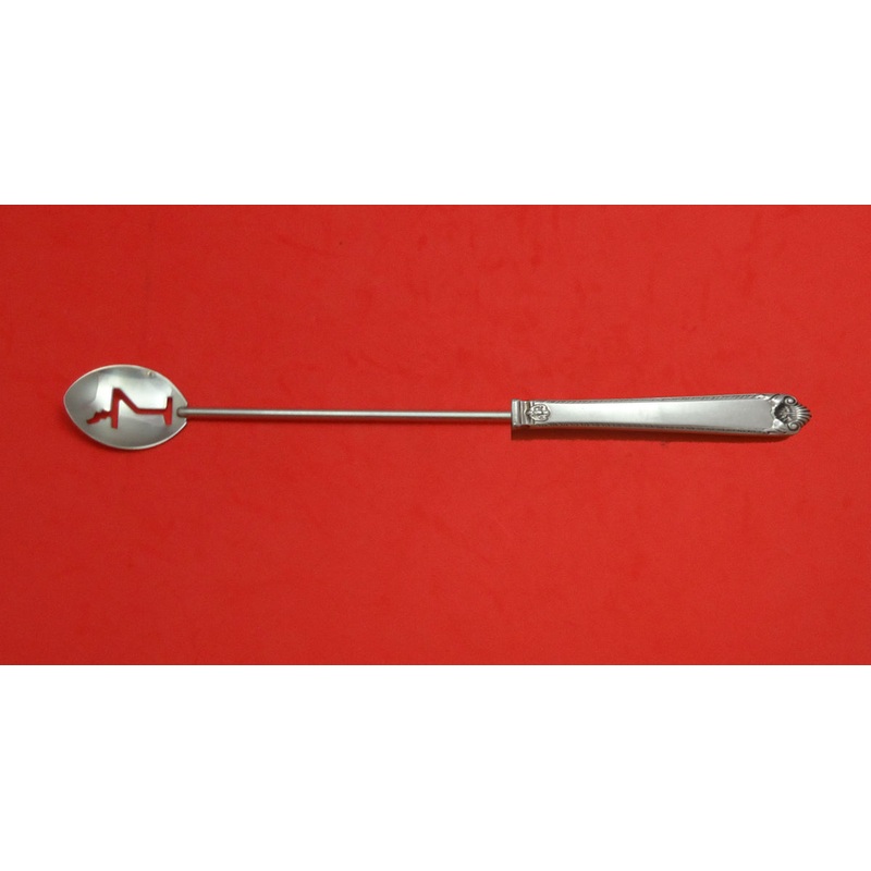 George II Rex Hand Chased by Watson Sterling Martini Spoon HHWS Custom Made