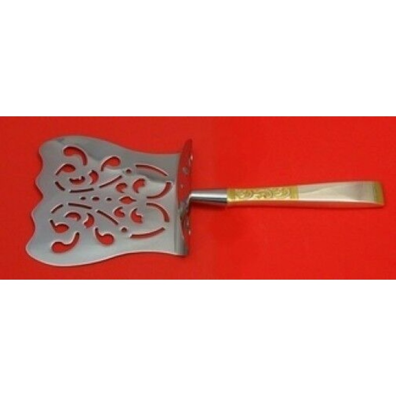 Golden Scroll by Gorham Sterling Asparagus Server Custom Hooded HHWS  9 1/2"