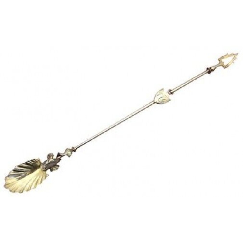 Gorham Sterling Olive Spoon with Pickle Spear with Dolphin