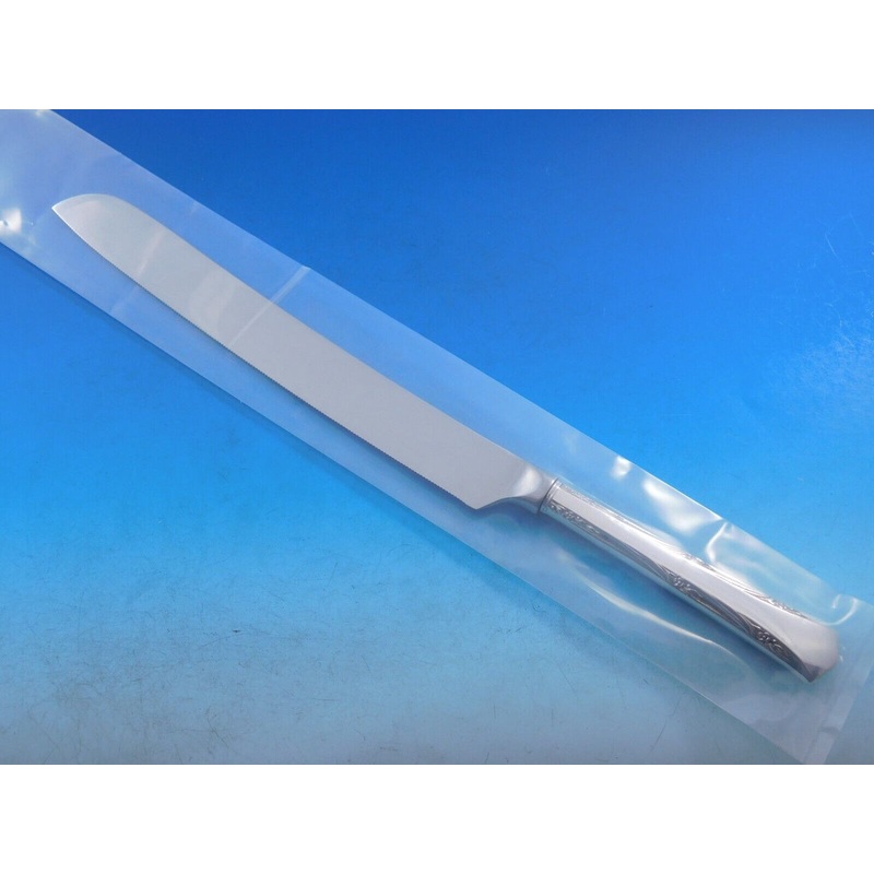 Greenbrier by Gorham Sterling Wedding Cake Knife HH w/Stainless Custom 12 1/4"