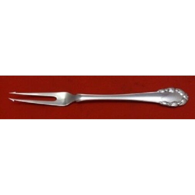 Lily of the Valley By Georg Jensen Sterling Pickle Fork 2tine w/ Barbs 6 3/8"