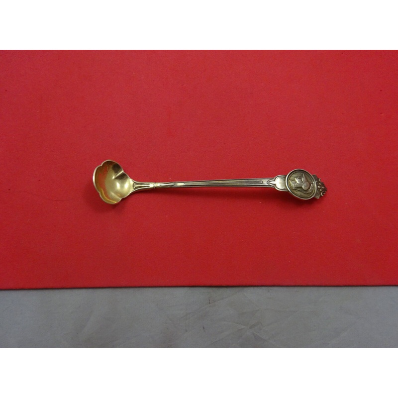 Medallion by Phil B. Gilbert Sterling Mustard Ladle Goldwashed Org. 5 1/4"