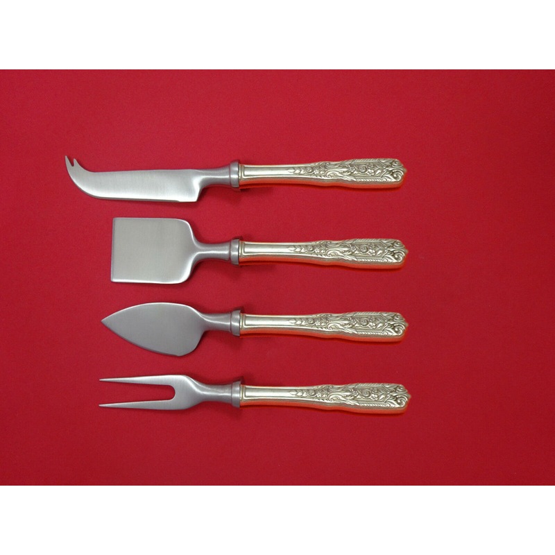 Milburn Rose by Westmorland Sterling Cheese Serving Set 4 Piece HHWS  Custom