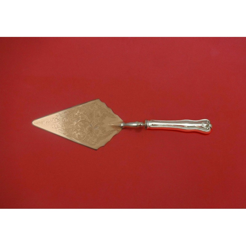 Newport Shell by Frank Smith Sterling Pastry Server Fancy Vermeil HH Custom