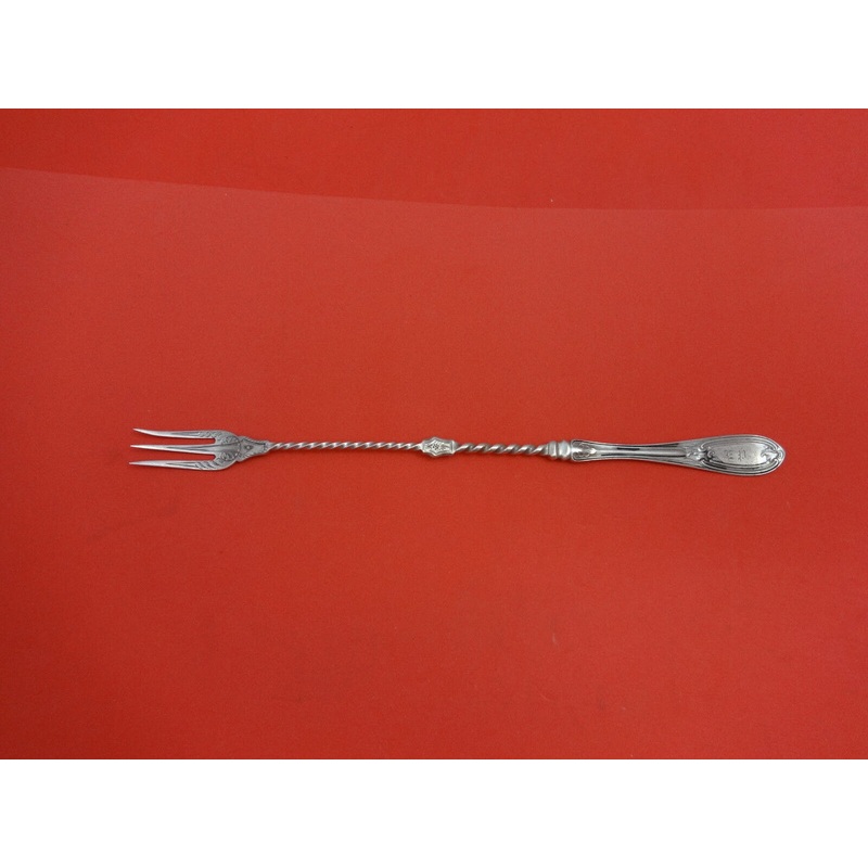 Pattern Unknown by Albert Coles Sterling Pickle Fork w/Twist Handle Long 9 3/8"