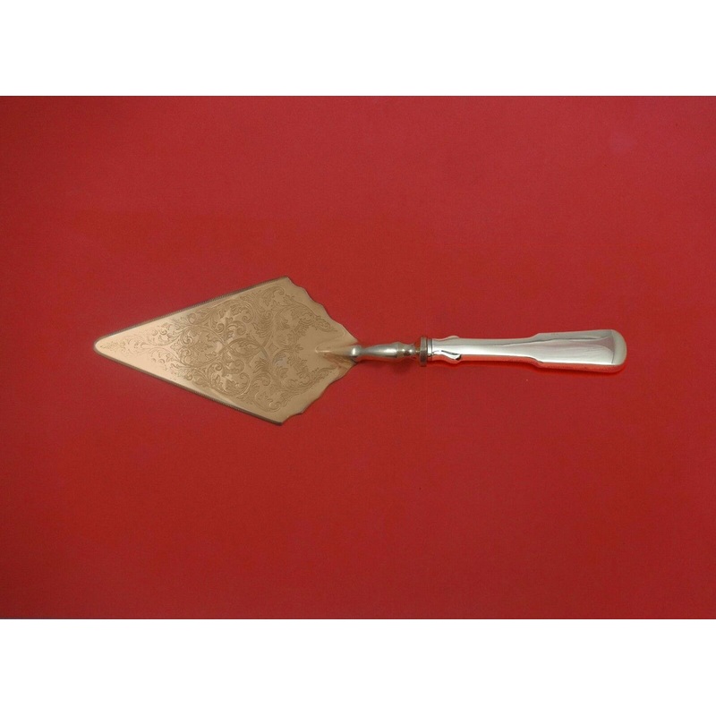 Sixteen-Ninety Engraved by Towle Sterling Pastry Server Fancy Vermeil HH Custom