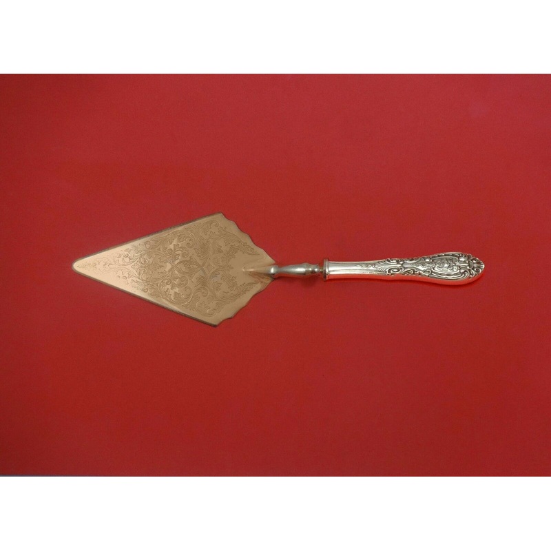 Southern Grandeur by Easterling Sterling Pastry Server Fancy Vermeil HH Custom