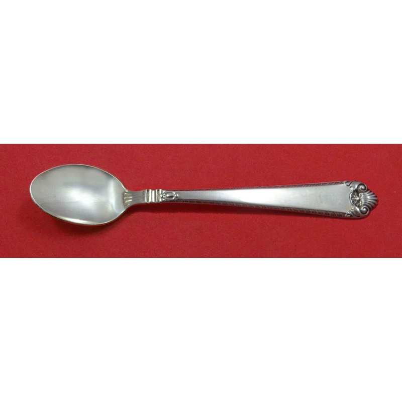 George II Rex Hand Chased By Watson Sterling Infant Feeding Spoon 5 3/4" Custom