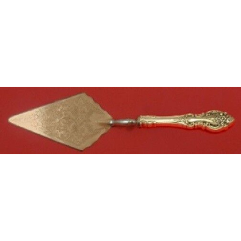 Grand Victorian By Wallace Sterling Pastry Server w/ SP Vermeil Blade Custom