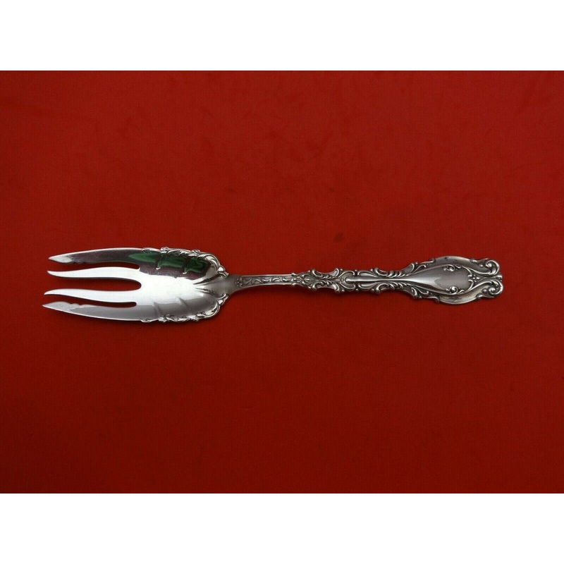 Josephine by Frank Whiting Sterling Salad Fork w/Applied Lacing Rare 6 5/8"