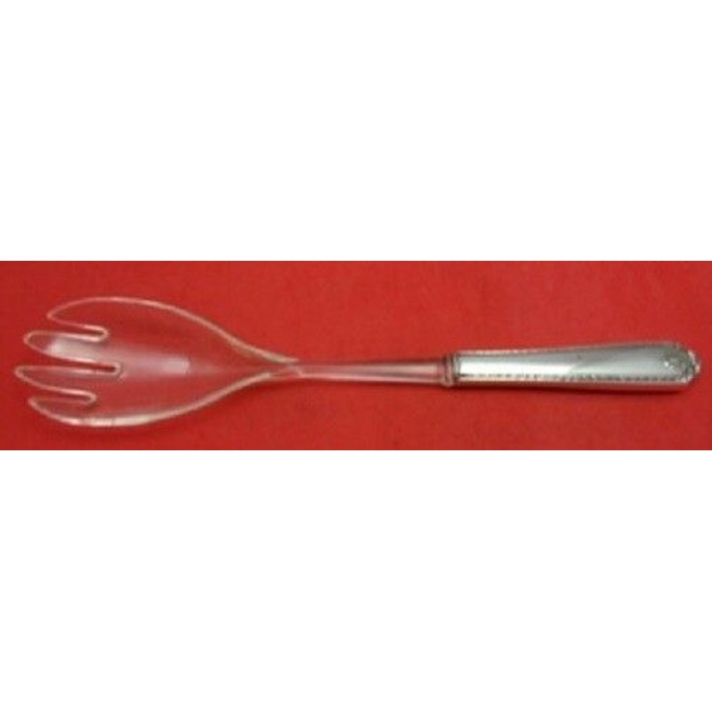 Lady Hilton By Westmorland Sterling Salad Serving Fork w/ Clear Plastic 11"