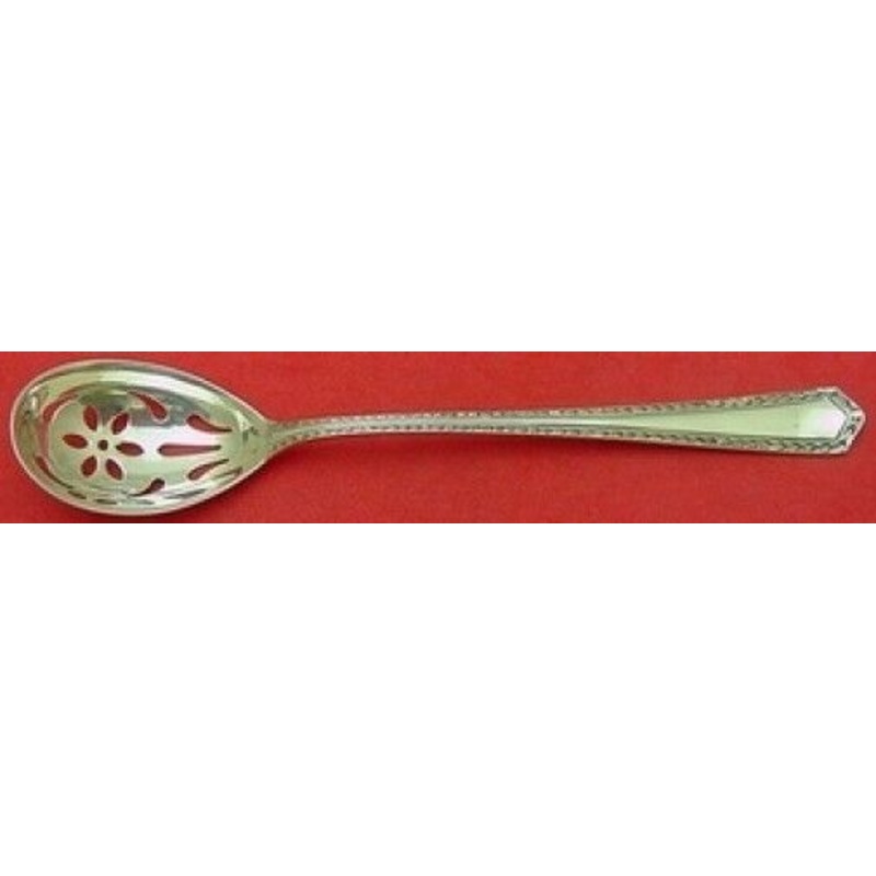 Laurel by Watson Sterling Olive Spoon Pierced Original 5 3/4"