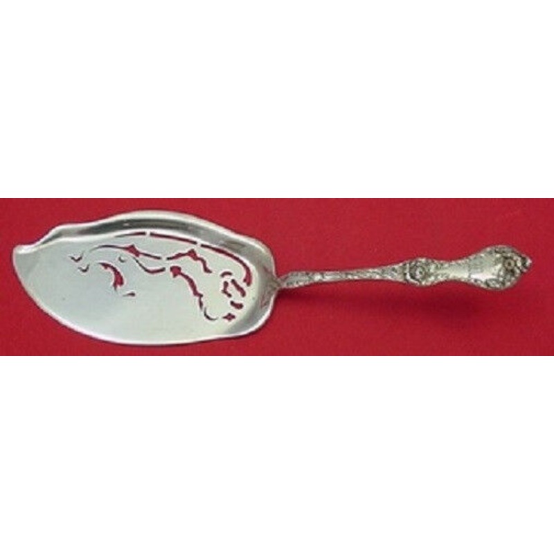 Les Cinq Fleurs by Reed & Barton Sterling Ice Cream Server Pierced 10"