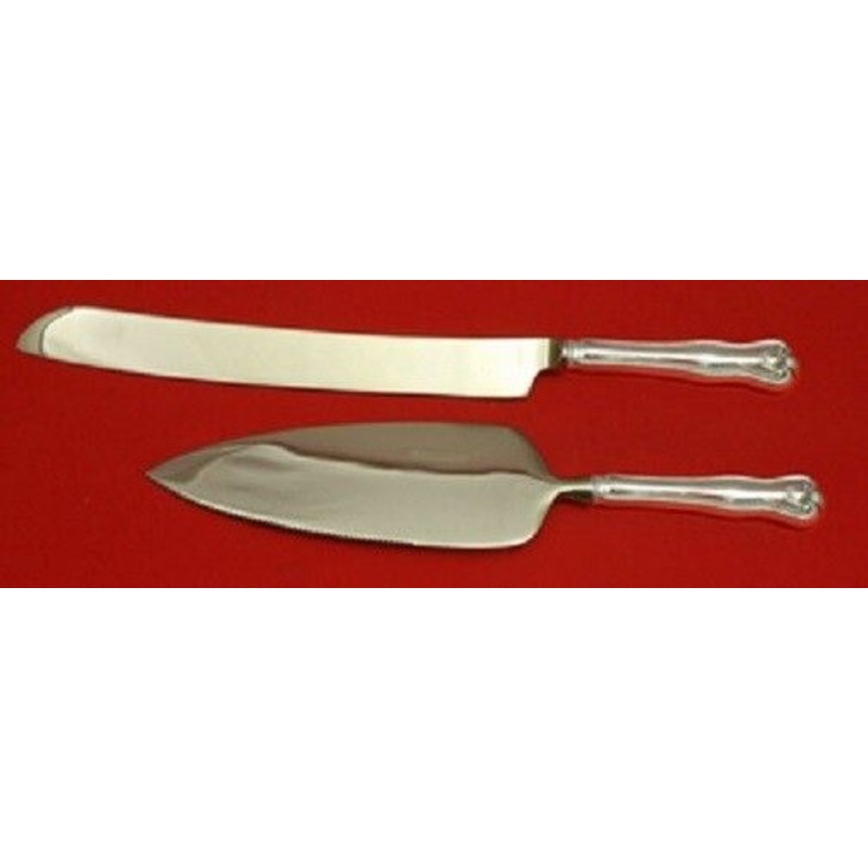 Newport Shell by Frank Smith Sterling Wedding Cake Knife Set HHWS 2pc Custom