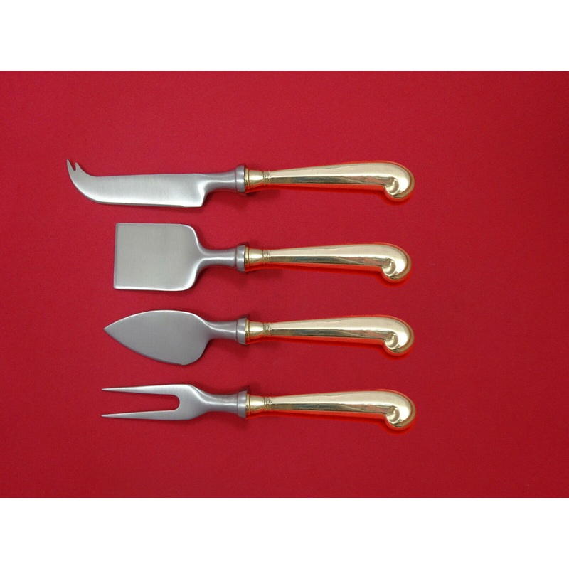 Queen Anne Williamsburg by Stieff Sterling Cheese Serving Set 4pc HH WS Custom