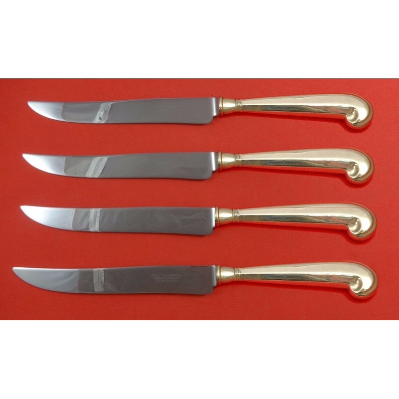 Queen Anne-Williamsburg by Stieff Sterling Steak Knife Set Texas Sized Custom