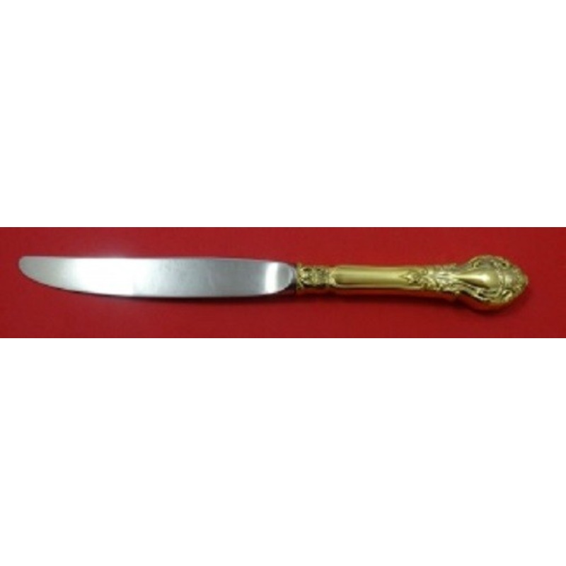 Royal Dynasty Vermeil By Kirk-Stieff Sterling Place Size Knife Modern 9 1/8"