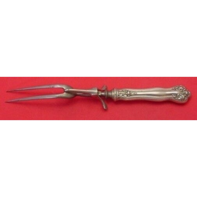 Wedding Rose by Watson Sterling Roast Carving Fork