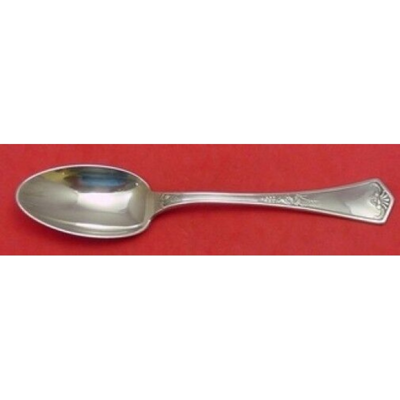 Empire - Fan, Man On Back by Tetard Freres Sterling Place Soup Spoon 7 1/4"