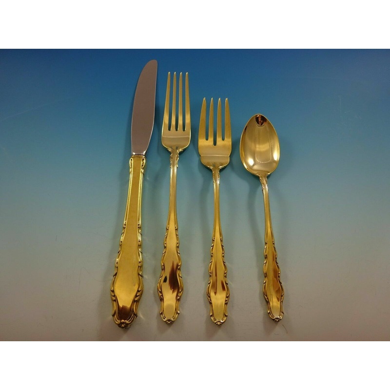 English Provincial Vermeil by Reed & Barton Sterling Regular Place Setting 4-Pc