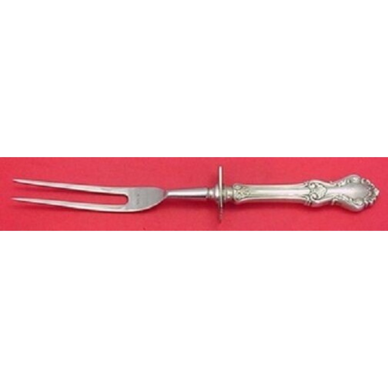 Georgian Shell by Frank Whiting / Concord Sterling Roast Carving Fork 11 1/4"