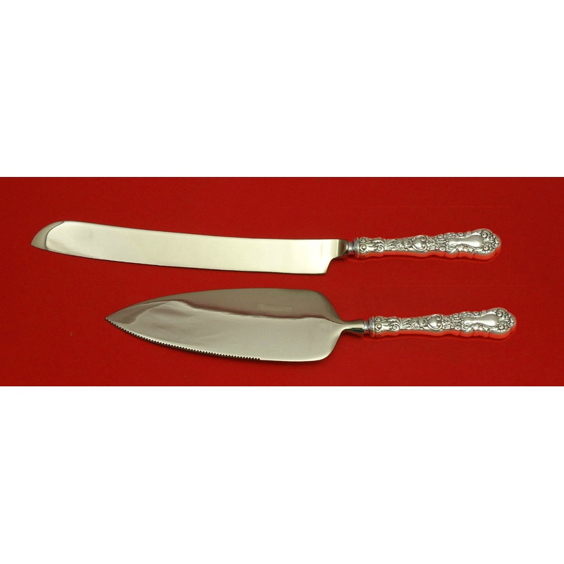 Imperial Chrysanthemum by Gorham Sterling Wedding Cake Set Server 2pc Custom