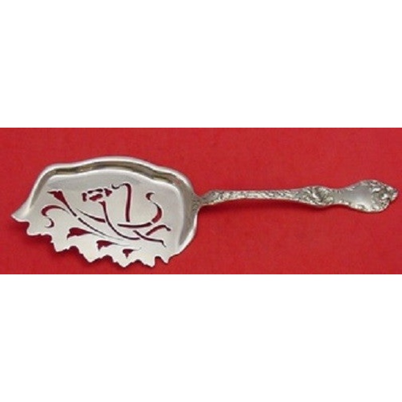 Les Cinq Fleurs by Reed and Barton Sterling Macaroni Server Pierced 10 1/4"