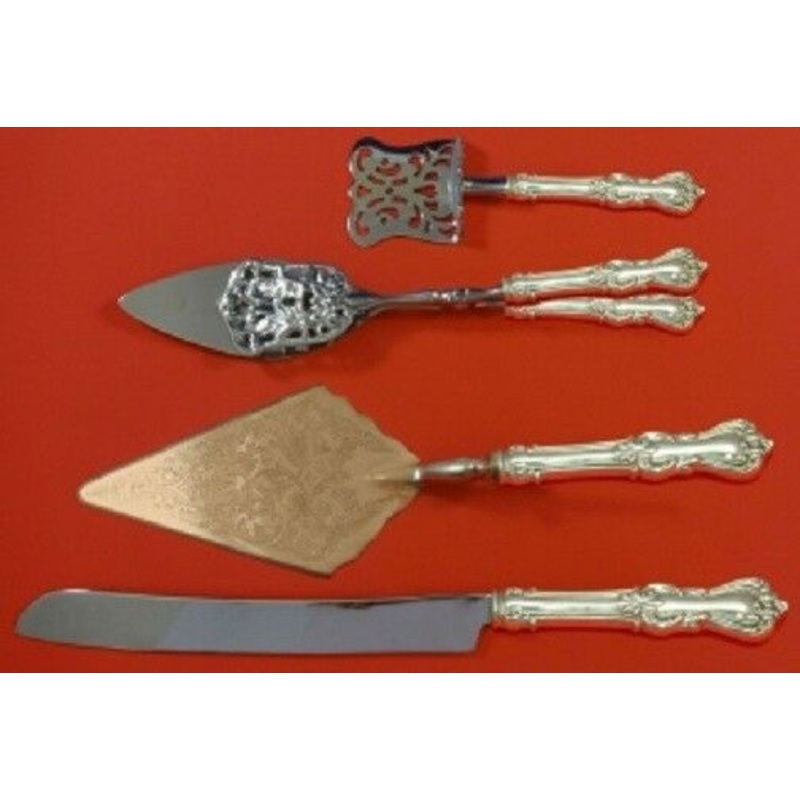 Marlborough By Reed and Barton Sterling Dessert Pastry Serving Set 4pc Custom